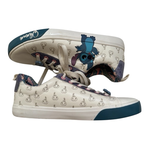 DISNEY Women's Size 10 Disney Stitch Low Top Lace Up Sneaker Shoe - Picture 3 of 4